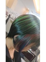 榮美容室 本店 カラフルボブ