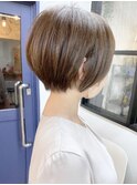 《knit銀座》大人可愛い20代30代40代ショートボブ丸み前下がり