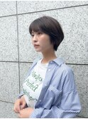 爽やかショート×透明感ブラウン
