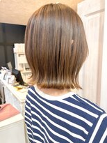 キャアリー(Caary)&nbsp;福山市美容室Caary人気似合わせカット切りっぱなし　ミディアム