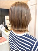 福山市美容室Caary人気似合わせカット切りっぱなし ミディアム
