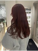 【矢後あやこ】こっくり深みカラーワインレッド