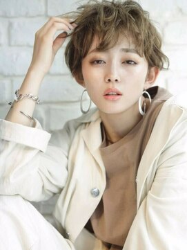 エムスラッシュ ソル センター南(M.SLASH SOL) ■SOLセンター南17-7★■テラコッタ/くせ毛/束感ショートウルフ