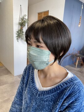 スナオ(sunao) オリーブグレージュ×ショート