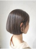 大人ガーリーモードチョコレートカラー小顔スリークボブ/新宿