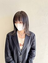 ヘア メイク フレイ(hair make FRe'Y)&nbsp;今っぽいインナーカラーとストレートスタイル