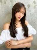 韓国風前髪×レイヤーカット【髪質改善/新宿/レイヤーカット】