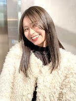 ディッセンバー 渋谷(December)&nbsp;【December】冬モテカラー×ブリーチなし透明感グレージュ◎