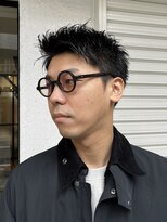 ジリ(JILI) スパイキーショート アップバング メンズカット 大人