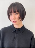 ミニボブ/小顔/顔まわり/顎ラインボブ