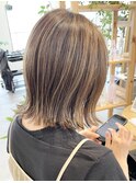 大人可愛い20代30代40代50代オススメ切りっぱなし外ハネボブ♪
