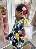 ヘアセット＊浴衣着付＊ゆかた＊小顔ヘアアレンジ
