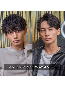 シティ(CITY) 小久保styleフェザーパーマフェザーショートグレーエンドカラー