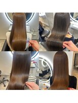 アンダーバーホワイト(_white)&nbsp;ハイライトブリーチ髪質改善トリートメントエクステ神戸三宮