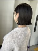 ミニボブ/切りっぱなし/ダークカラー