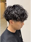 波巻きパーマ