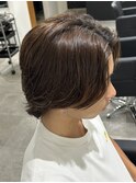 メンズカットセンターパートニュアンスパーマウルフカットパーマ
