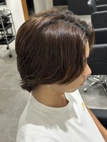 ヒュイル バイ ニアウ(Hwyl by Niau) メンズカットセンターパートニュアンスパーマウルフカットパーマ