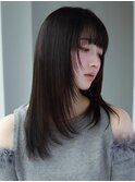 メルティカラーフェミニンロング似合わせカット