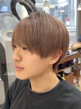 スタジオフォーエイチ(STUDIO 4H) ラウンドマッシュ/シースルーマッシュウルフ/ブリーチカラー