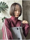 透明感ぷつっとボブ