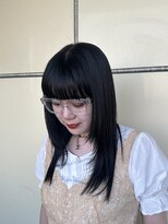 グランデュール 静岡駅前店(GRANDEUR)&nbsp;ナチュラルブラックカラー/顔周りレイヤー/静岡