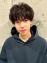 メンズファット バイ アプリーレ(Men's PHAT by Aprire)&nbsp;黒髪艶カラーマッシュソフトニュアンスパーマ