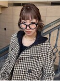 おしゃれバング×抜け感グレージュ