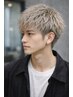 【メンズWカラー】カット＋ワンブリーチ＋カラー ￥13700