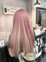 コワファースト長崎シャンプーボーイ 2nd(COIFF1RST 長崎 SHAMPOO BOY)&nbsp;長崎 インナー ピンク×ブロンド 韓国
