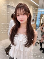 ハーツ 熊本(hearts.) ワンホンレイヤー/ダークブルー/韓国ヘア/縮毛矯正/髪質改善