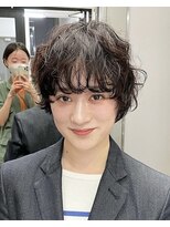 ナループロア ルームー(Nalu pu loa ROOMOO)&nbsp;黒髪丸みショートパーマ