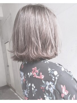 ヘアーアンドアトリエ マール(Hair&Atelier Marl) 【Marl黒染め落としからのアプリエカラー】ブルーグレージュ