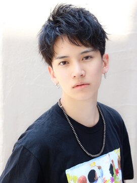 ネイビー(NAVY) ハーフアップショート