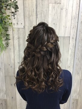 ヘアセット専門店 ナゴミ 池袋店(nagomi) 編み込みハーフアップ