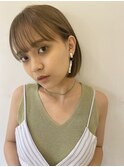 ボブで前髪作るなら重くない前髪が今っぽい★秋山友美