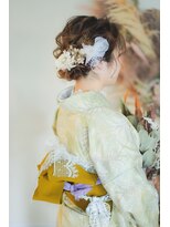 ヘアメイクアンドセットサロン リッコ(Hair make&set salon Ricco)&nbsp;梅田セットサロンRiccoミディアム 袴ヘア