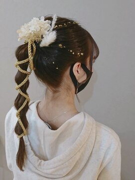 ヘアセットサロン ミント(Hair set salon MINT) 紐アレンジアップスタイル