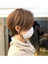 エルエスヘアー(LS HAIR) 赤味、黄色味抑えたカラー　褒められるくびれショート