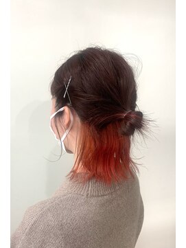 ホワイト 梅田(white) インナーカッパーオレンジ★