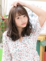 カバーヘア ブリス 戸田公園西口店(COVER HAIR bliss)&nbsp;斜めバングくせ毛風ナチュラルアッシュc5戸田公園20代30代40代