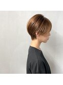#骨格補正前下がりショート