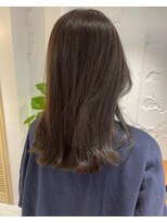 コフィー バイ メルト 吉祥寺(cofy by melt)&nbsp;【松本咲花】ぱつっと韓国ヘア　ブリーチなしオリーブグレージュ