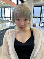 ロンドルーチェ 心斎橋(Lond luce)&nbsp;ダークアッシュ/ミディアムレイヤーカット［髪質改善/縮毛矯正］