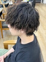 ネオリーブ クーロ メゾン 横浜(Neolive curro Maison)&nbsp;波巻きスパイラル×ツイストパーマ[メンズ]　ニュアンスパーマ