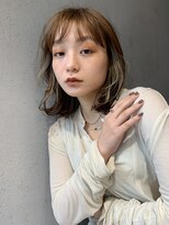 クーラアオヤマ(Cura Aoyama) おさまるカット【艶髪×インナーカラー】