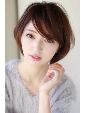 ヘアストーリー リズム(hair story r ism) ナチュラルショートボブ♪アースカラー♪30代40代50代