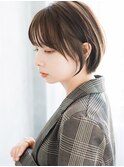 ふんわり、耳掛け、ショートボブ