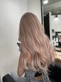 ラフ 難波店(LAFF) ホワイトピンク #ブリーチ#ケアブリーチ #ダブルカラー#リタッチ