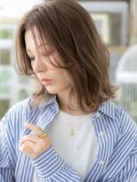 カバーヘアアンドスパ ブリス 浦和(COVER HAIR&SPA bliss)&nbsp;インナーカラーアンニュイセンターパートTb3浦和20代30代40代
